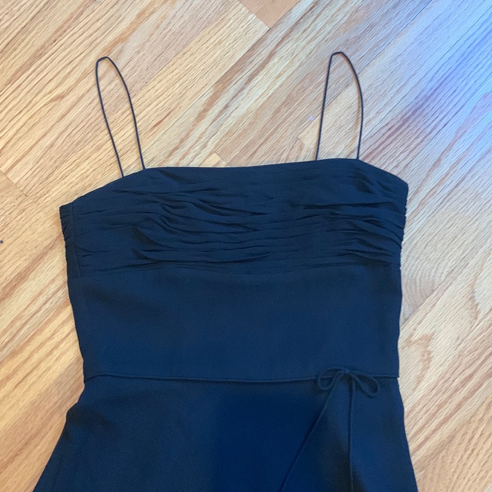 Ann Taylor Loft black silk dress size 0.